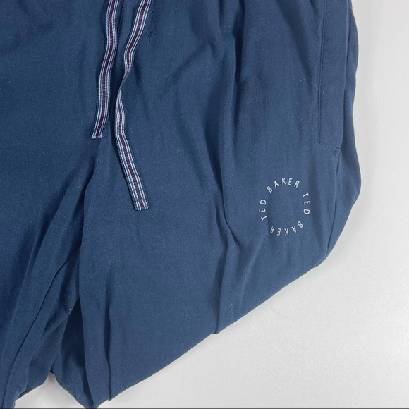 Ted Baker Men's Navy Jogger Lounge Wear Pants Drawstring Medium - Picture 2 of 5